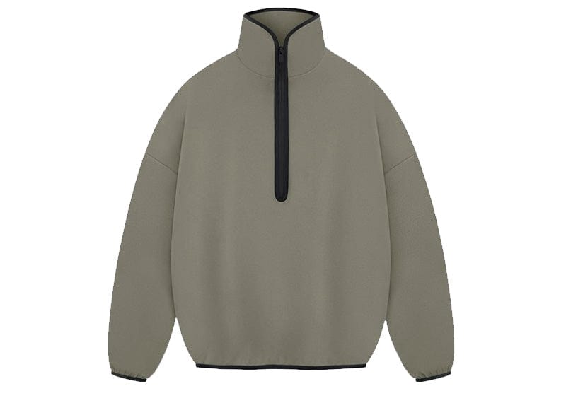 Adidas streetwear Adidas x Fear of God Athletics Suede Fleece Zip Sweatshirt - Clay