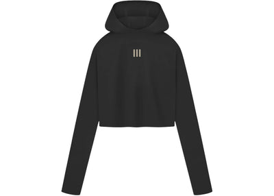 adidas streetwear adidas x Fear of God Athletics Women's Crop Pullover Hoodie Black