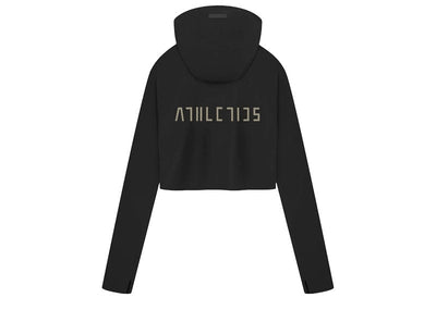 adidas streetwear adidas x Fear of God Athletics Women's Crop Pullover Hoodie Black
