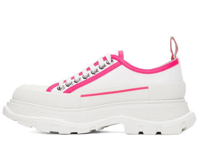 Alexander Mcqueen Sneakers Alexander McQueen Tread Slick Low Lace Up Pink White (Women's)