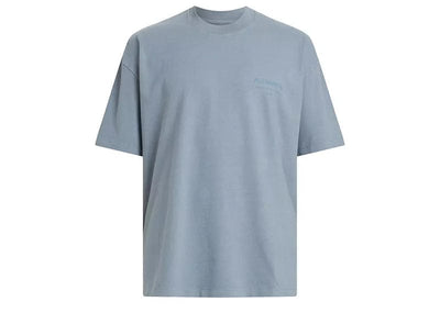 AllSaints Streetwear AllSaints Underground Oversized Crew Neck T-Shirt dusty blue