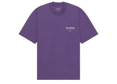 AllSaints Streetwear AllSaints Underground Oversized Crew T-Shirt Lapis Purple