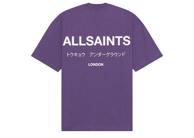 AllSaints Streetwear AllSaints Underground Oversized Crew T-Shirt Lapis Purple