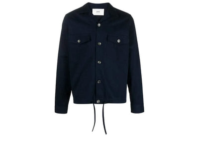 Ami Streetwear AMI Drawstring Over-Shirt Navy