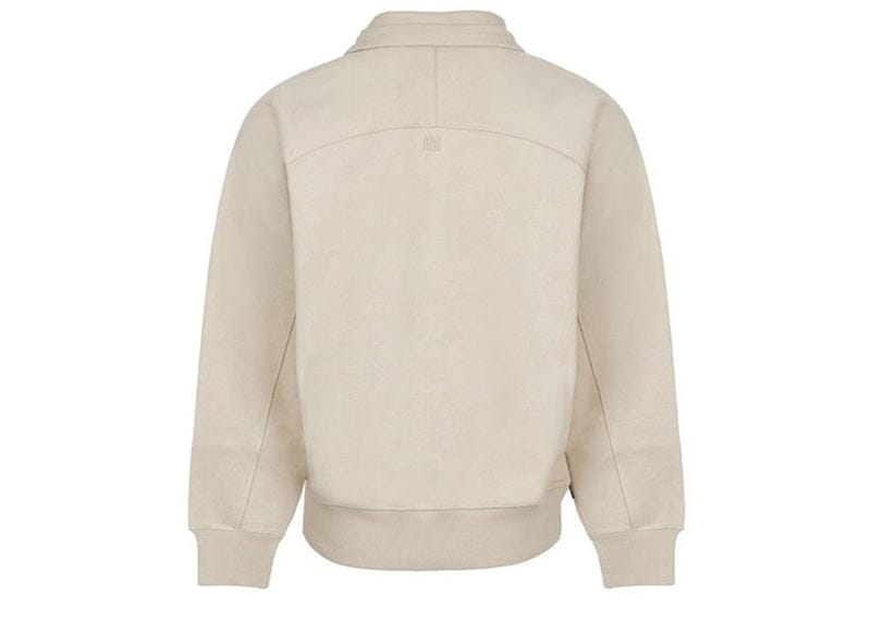Ami Streetwear Ami Paris Ami de Coeur Half-Zip Boxy Fit Sweatshirt Beige