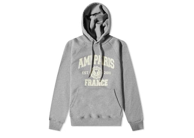 Ami Streetwear AMI Paris Popover Hoodie Heather Grey