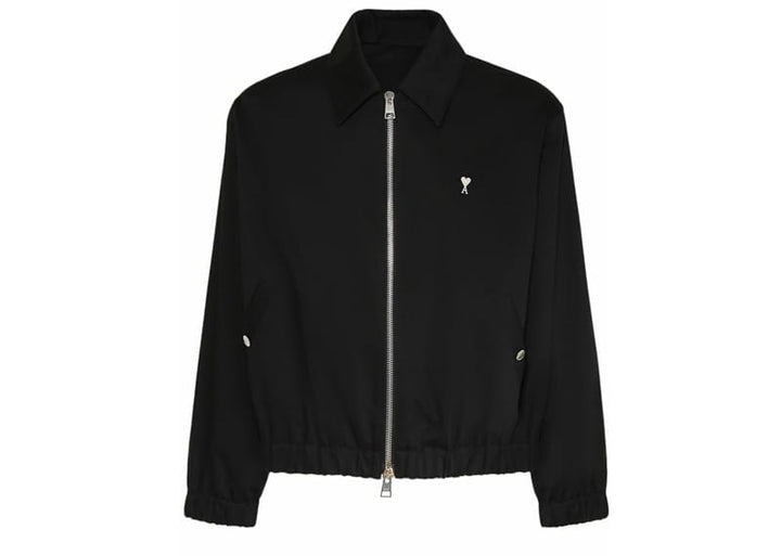 ami ブラック ナイロンジャケット Ami Paris ADC Cotton Satin Zipped Jacket Black – Court Order