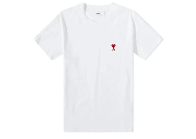 Ami Paris streetwear Ami Paris Tonal Ami De Coeur S/S T-shirt Natural White/Red