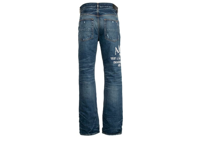 Amiri Streetwear Amiri Arts District Embroidered Jeans River Indigo