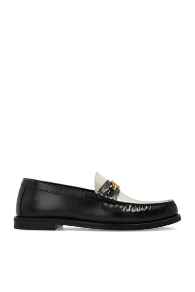 Amiri Sneakers Amiri Black Leather Two Tone Ma Chain Loafers