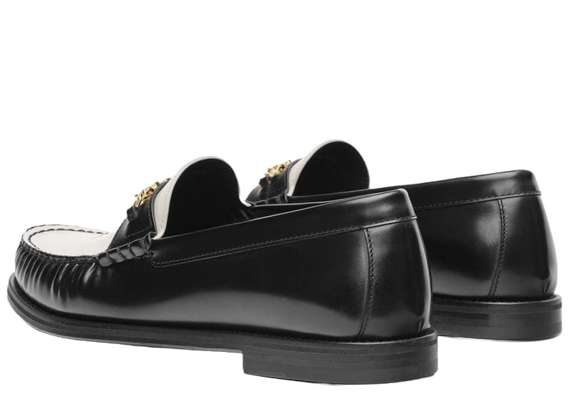 Amiri Sneakers Amiri Black Leather Two Tone Ma Chain Loafers