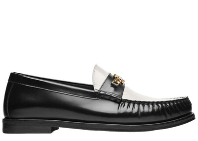Amiri Sneakers Amiri Black Leather Two Tone Ma Chain Loafers
