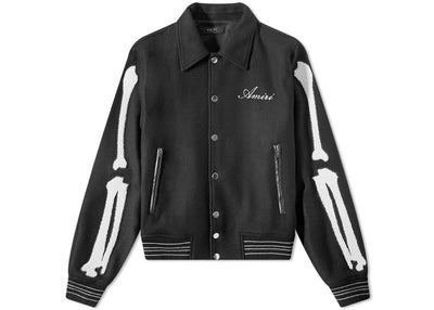 AMIRI streetwear AMIRI Bones Varsity Jacket Black