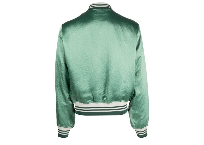 AMIRI Logo-Embroidered Varsity Jacket Mint – Court Order