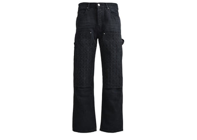 AMIRI Streetwear AMIRI MA QUAD Debossed Carpenter Jeans Black