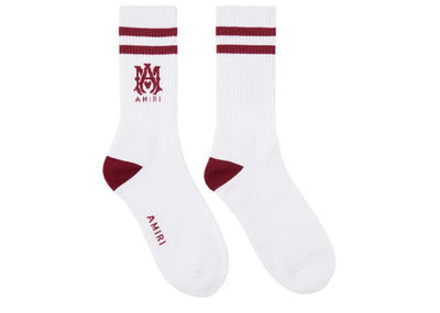 Amiri Accessories AMIRI MA Stripe Socks White Red