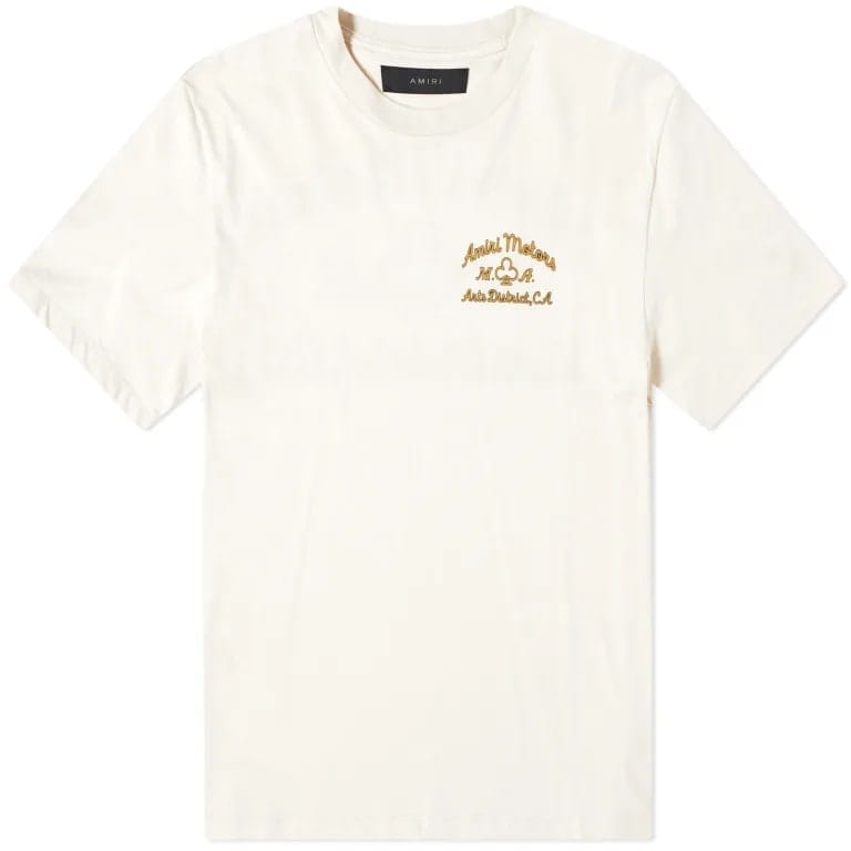 Amiri Streetwear Amiri Motors Tee Alabaster
