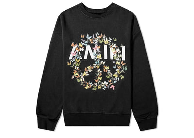 Amiri Streetwear Amiri Peace Butterfly Crew Sweat Black