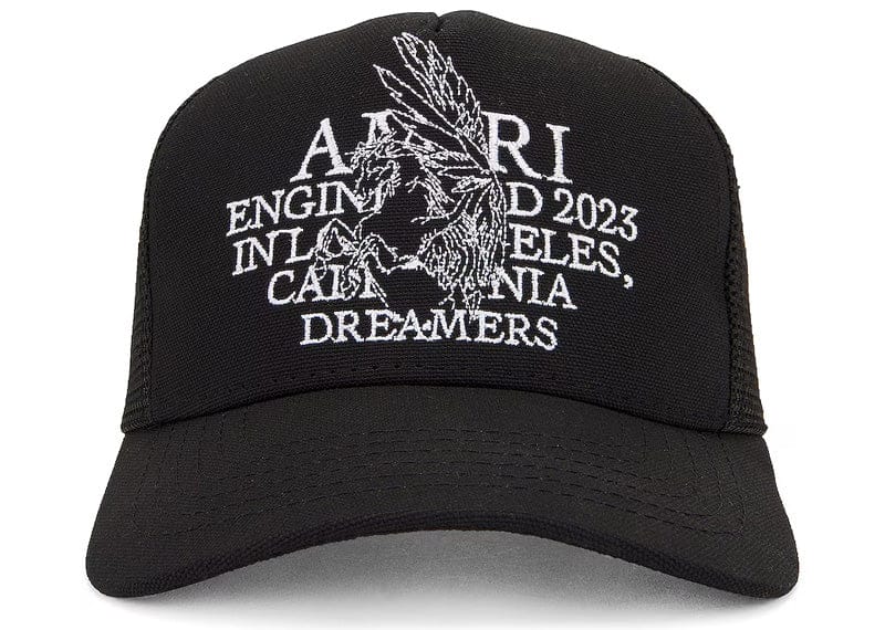 AMIRI streetwear AMIRI Pegasus Trucker Hat Black