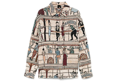 Amiri Streetwear Amiri Pull Hall Tapestry Overshirt Neutral