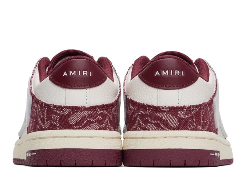 Amiri Sneakers AMIRI Skel Top Low Bandana White Burgundy