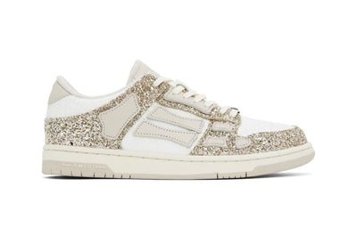 Amiri Sneakers AMIRI Skel Top Low Glitter White Gold