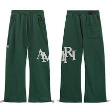 Amiri Streetwear Amiri Staggered Sweatpant Dark Green