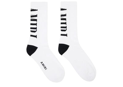 AMIRI streetwear AMIRI Vertical Logo Socks White