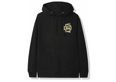 Anti Social Social Club Streetwear Anti Social Social Club x Fragment Yellow Bolt Hoodie (FW19) Black