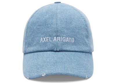 axel arigato Accessories Axel Arigato Block Distressed Cap Washed Light Blue