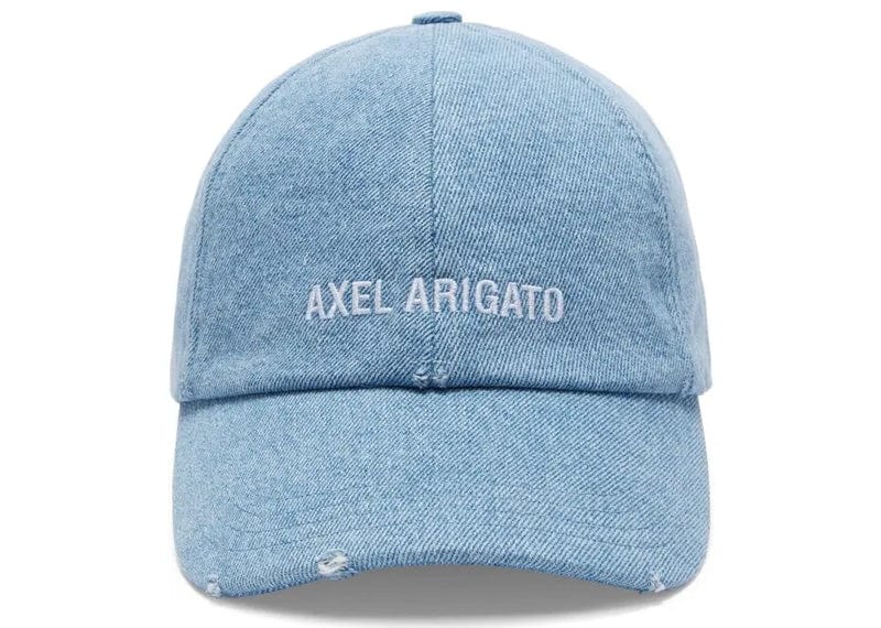 axel arigato Accessories Axel Arigato Block Distressed Cap Washed Light Blue