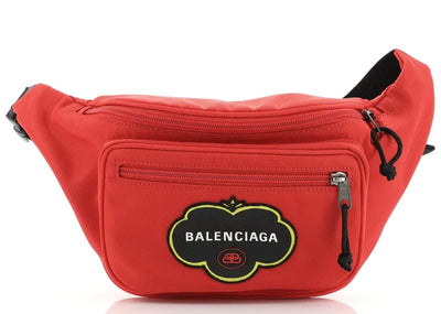 Balenciaga Accessories Balenciaga Explorer Belt Bag Canvas Medium Red