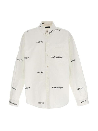 Balenciaga Streetwear Balenciaga Logo Shirt White