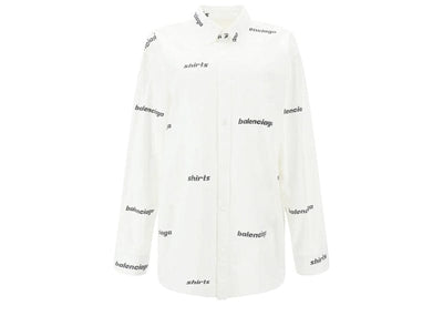 Balenciaga Streetwear Balenciaga Logo Shirt White