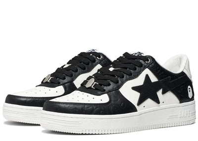 BAPE sneakers A Bathing Ape Bape Sta #4 Line Camo White Black