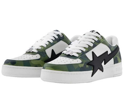 BAPE sneakers A Bathing Ape Bape Sta Low OS #1 Color Camo Green White