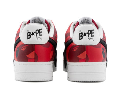 BAPE sneakers A Bathing Ape Bape Sta Low OS #1 Color Camo Red White