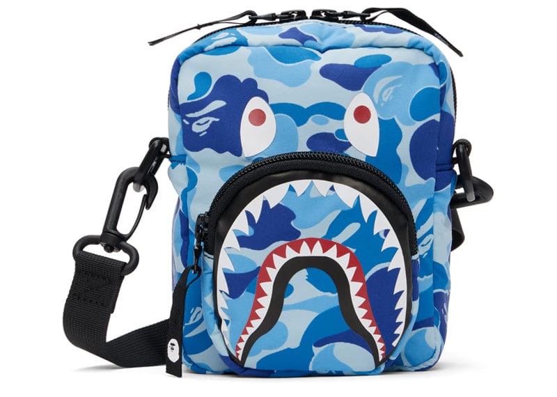 BAPE streetwear BAPE ABC Camo Shark Mini Bag Blue
