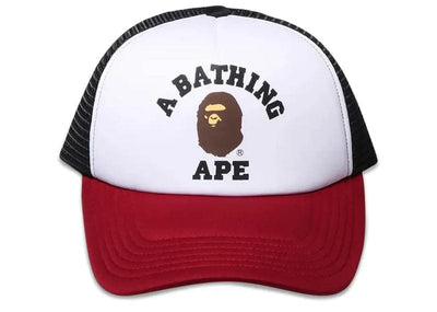 Bape Accessories BAPE College Mesh Cap Burgundy