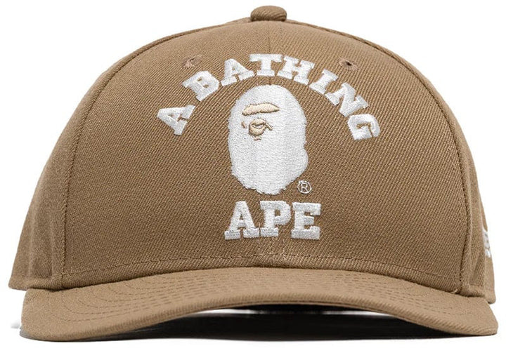 Bape College New Era 59Fifty Low Profile Fitted Cap Biege – Court