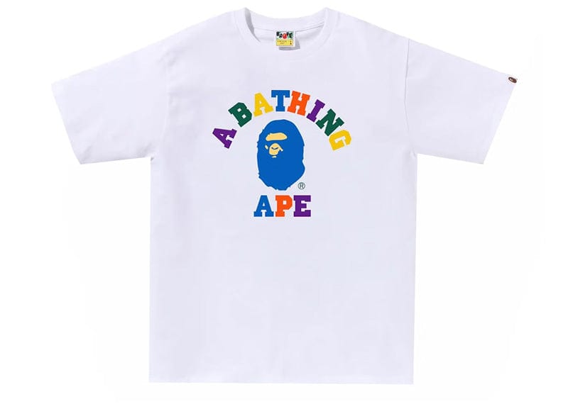 BAPE streetwear BAPE Colors College Tee (SS24) White