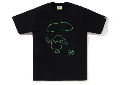 BAPE streetwear BAPE Line Ape Face Tee Black