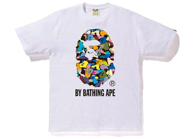Bape Streetwear Bape Multi Camo By Bathing Ape Tee White