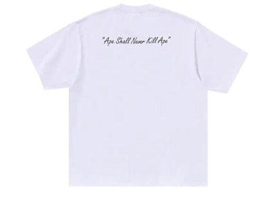 BAPE streetwear BAPE Pixel Comic Ape Head Relaxed Fit Tee White