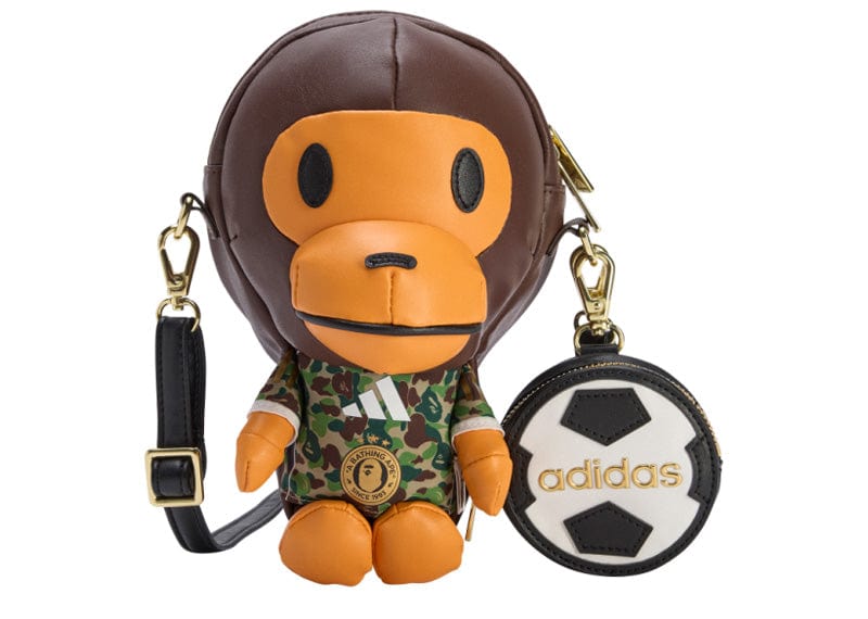 BAPE streetwear BAPE x adidas Baby Milo Shoulder Bag Brown