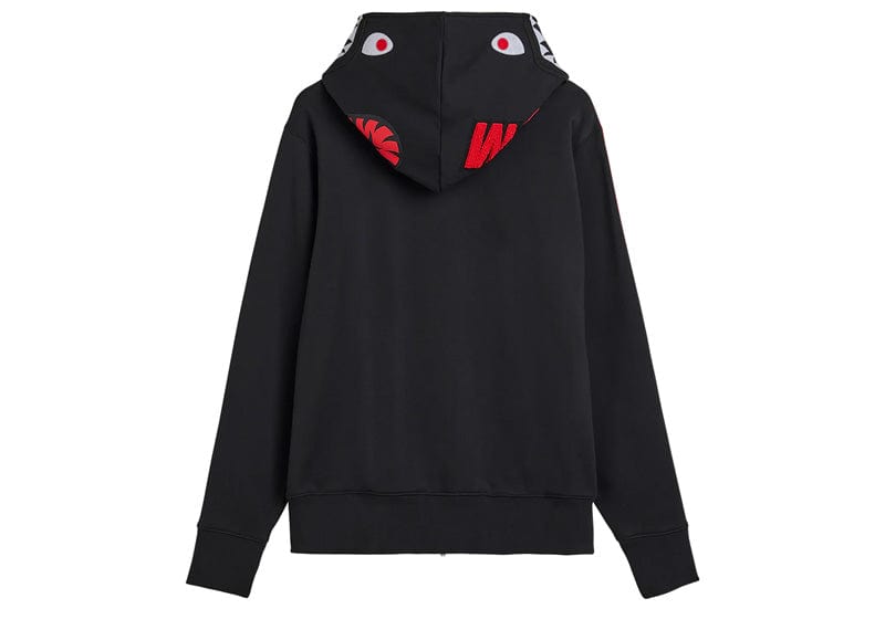 BAPE streetwear BAPE x adidas Shark Fleece Full Zip Hoodie Black