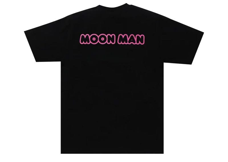 BAPE streetwear BAPE x Kid Cudi Baby Milo Moon Man Tee Black