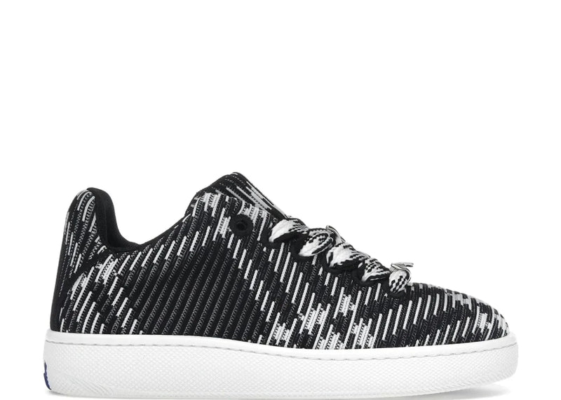 Burberry Check Knit Box Sneaker Black White