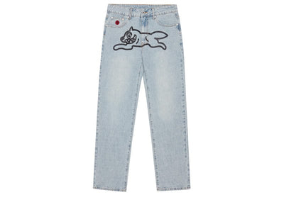 Billionaire Boys Club Streetwear Billionaire Boys Club Running Dog Denim Pant - Light Blue/Black Print