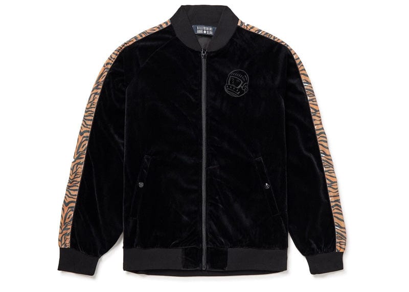 Billionaire Boys Club Streetwear Billionaire Boys Club Tiger Print Velour Jacket Black